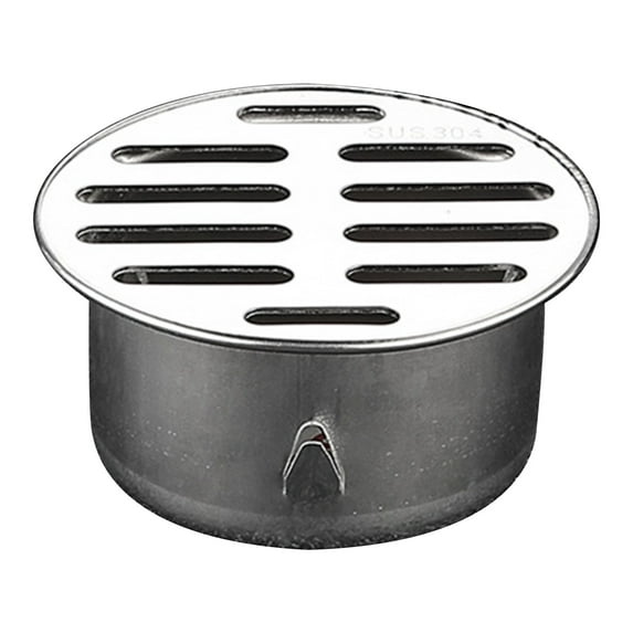 304 Stainless Steel Floor Drain Grate Cover - Heavy Duty Round Outdoor Garden Drain Plug with Anti-Clog Design, 1-Pack, Multiple Sizes Available
