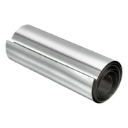 304 Stainless Steel Foil Roll，0.2mm x 150mm x 1M Polished Finish Metal Strip Plate Sheet for Crafts Silver Tone