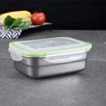 thumbnail image 1 of 304 Stainless Steel Food Storage Container with Lid | Rectangular Bento Lunch Box | Meal Prep Container for Refrigerator | 1 Pack | Kitchen Organization & Food Preservation, 1 of 8