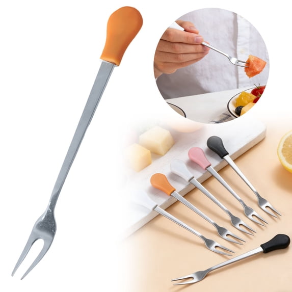 304 Stainless Steel Fork - Kitchen Dining Tableware - Rust Resistant Durable - Silverware - Daily Use Home Eating Utensil - 1 Pack
