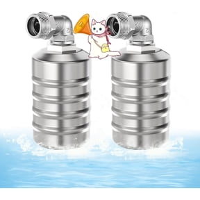 304 Stainless Steel Fully Automatic Water Level Control Float Valve, 2 Pack Auto Shut Off Ball Mini Float Valve, Mini Float Ball Valve Water Level Controller for Water Tank (3/4'', Side Water Intake)