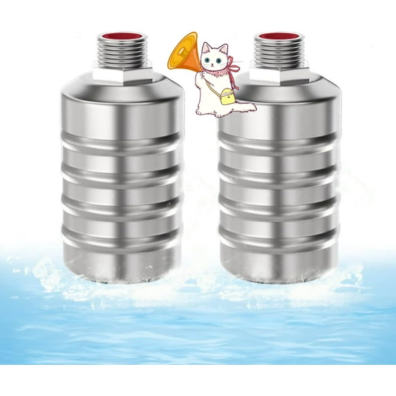 304 Stainless Steel Fully Automatic Water Level Control Float Valve,2 Pack Auto Shut Off Ball Mini Float Valve,Mini Float Valve Water Controller for Water Tank (1/2'',Upper Water Intake)