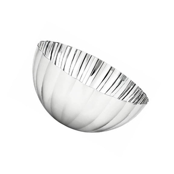 304 Stainless Steel Glossy Shell Shape Fruit Serving Bowl Dish For Dining Table