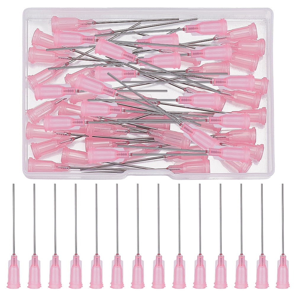 304 Stainless Steel Glue Dispensing Needles Pink 5.55x0.8cm Inner ...