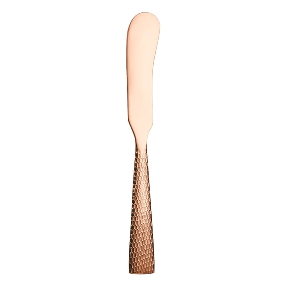 304 Stainless Steel Hammered Butter And Cheese Knife, Baking Tool For Dessert Jam And Spread, Heavy Duty Honey Dipper And Scraper For Kitchen (C)