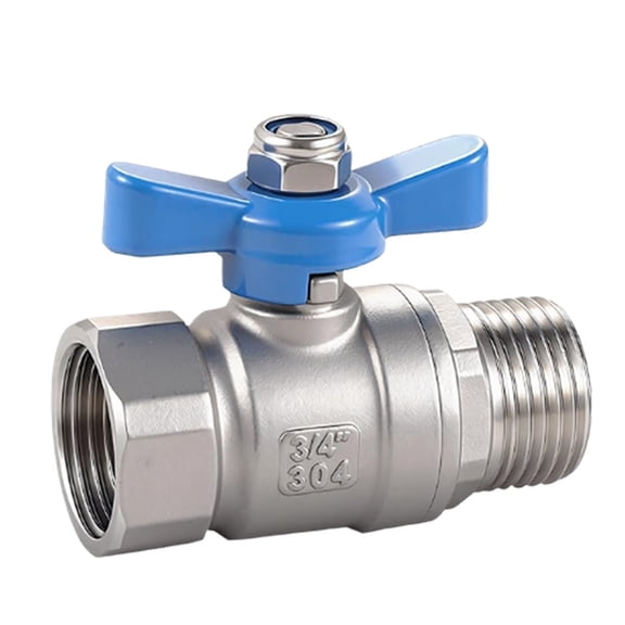 304 Stainless Steel High Pressure Ball Valves 3/4 Inch NPT Thread For Water Pipe Connection High Flows Applications