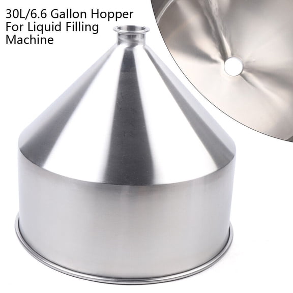 304 Stainless Steel Hopper for Paste Liquid Filling Machine 30L Funnel Tank
