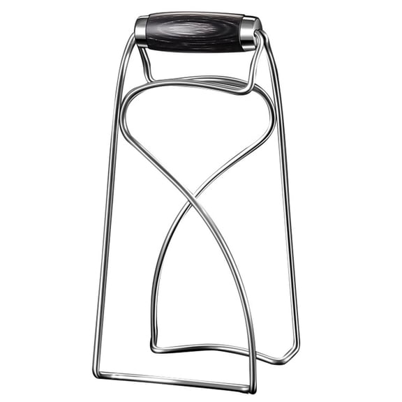 304 Stainless Steel Hot Plate Gripper Tongs Foldable Kitchen Pot Holder Clamp for Safe Hot Dish and Bowl Handling Steaming Clips for Home and Restaurant Use304 steel wood handle