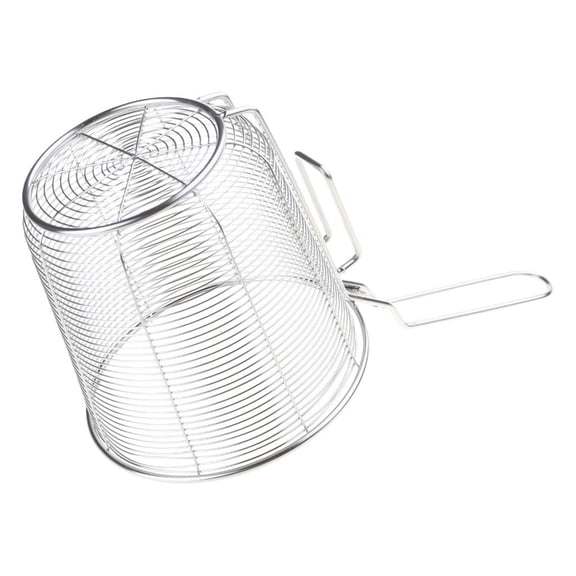 Frying Pan Filter Food Colander 304 Stainless Steel Hot Frying Fried Basket Oil Leak Sieve Mesh Dumplings Strainer