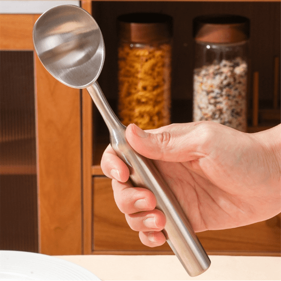 304 Stainless Steel Ice Cream Scoop Self-Dispensing Melon Baller Fruit Watermelon