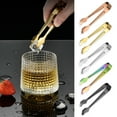 thumbnail image 1 of 304 Stainless Steel Ice Tongs, Wing-Shaped Sugar & Food Serving Clip, Rust-Resistant, Perfect for Ice Buckets, Lemon, Pastries & Party Use, 1 Pack, 1 of 1