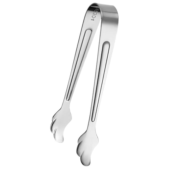 304 Stainless Steel Ice Tongs, Wing-Shaped Sugar & Food Serving Clip, Rust-Resistant, Perfect for Ice Buckets, Lemon, Pastries & Party Use, 1 Pack