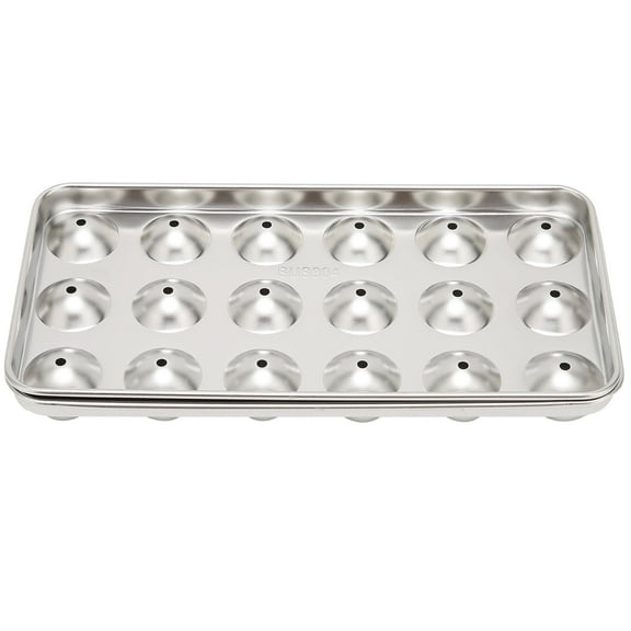 304 Stainless Steel Ice Tray Mold,18 Grids Ice Cube Cooling Ball,for Wine Beverage Bar Restaurant,Cool Wine or Beverage Immediately for Wine Beverage Bar Restaurant