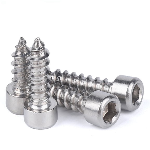 304 Stainless Steel Inner Hex Screws Cylinder Head Hexagon Machine Screw Bolt Fastening Nail M1.7 M2 M2.3 M2.5 M3 M3.5 M4