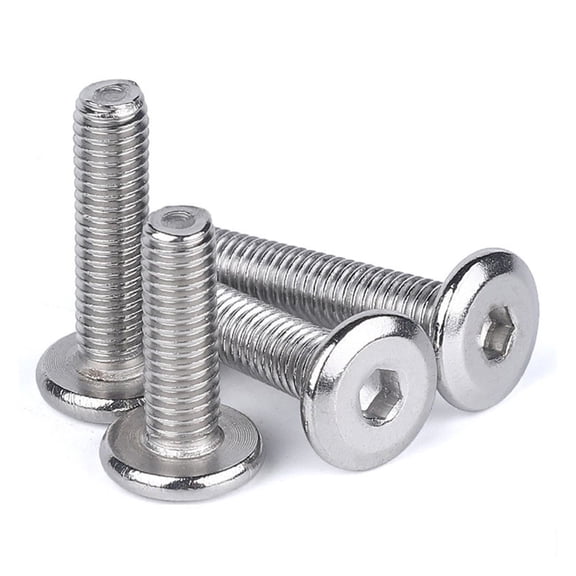 304 Stainless Steel Inner Hex Screws Flat Bevel Hexagon Socket Machine Screw Bolt Fastening Nail M4 M5 M6 M8 M10