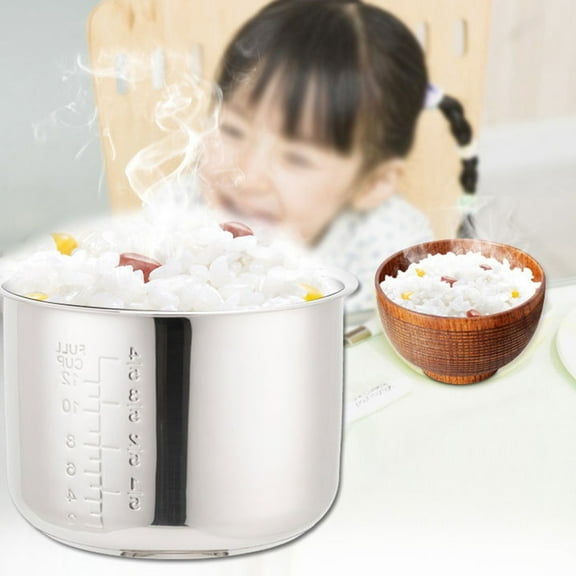 304 Stainless Steel Inner Pot Rice Cooker Pressure Cooker Double Bottom Inner Pot Non Stick Pot 6L Inner Pot