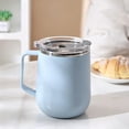 thumbnail image 1 of 304 Stainless Steel Insulated Coffee Mug with Handle Lid Leakproof Travel Cup for Office Commuting Daily Drink, 1 of 6