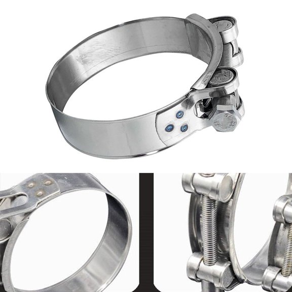 304 Stainless Steel Joint Bolt Clamp Hose Clamps Clamping Range 52-73Mm