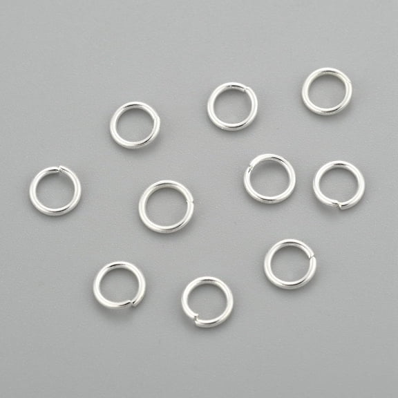 304 Stainless Steel Jump Rings Open Jump Rings Silver 20 Gauge 5x0.8mm Inner Diameter: 3.3mm