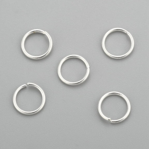 304 Stainless Steel Jump Rings Open Jump Rings Silver 20 Gauge 7x0.8mm Inner Diameter: 5.4mm