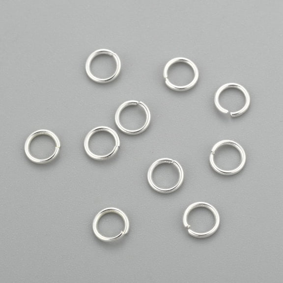 304 Stainless Steel Jump Rings Open Jump Rings Silver 21 Gauge 4.5x0.7mm Inner Diameter: 3mm