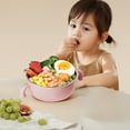 thumbnail image 1 of 304 Stainless Steel Kids' Food Bowl with Handles - Insulated, Detachable, Leak-Proof, Easy Clean, 250-360ml, Pink, 1 of 6