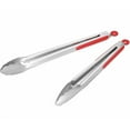 thumbnail image 1 of 304 Stainless Steel Kitchen Cooking Tongs, 9" And 12" Set Of 2, 1 of 2