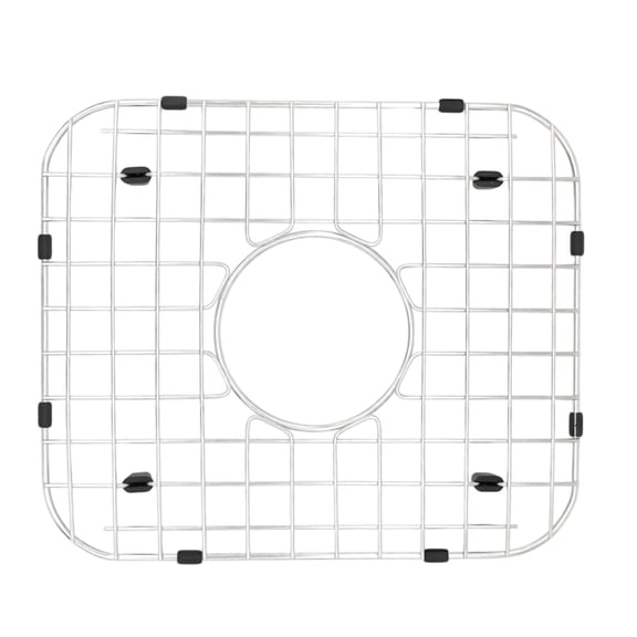304 Stainless Steel Kitchen Sink Bottom Grid, Sink Grate with Center Hole, Anti-Rust Dish Drying Rack for Kitchen Sink Protection