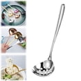 thumbnail image 1 of 304 Stainless Steel Ladle Grease Skimmer for Cooking Skimmer Strainer Metal Colander Large Spoon Hot Pot Spoon Stainless Steel Colander Slotted Ladle Soup Noodle, 1 of 8