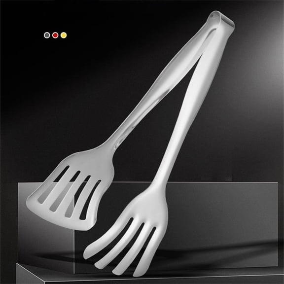 304 Stainless Steel Large Serving Tongs - Non-Slip Heat-Resistant Kitchen Tool for Cooking, Frying, Baking, Grilling, BBQ & Buffet, Durable for Home & Outdoor Use, Ideal Gift