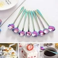 thumbnail image 1 of 304 Stainless Steel Large Spoon Flower Spoon Set 8Pcs Stainless Teaspoon Rainbow Color For Coffee Tea Mixing Sugar Ice Stir Bar Spoons 8 Diffient Pattern Colorful Cutlery Set Kitchen Tool Gif, 1 of 9