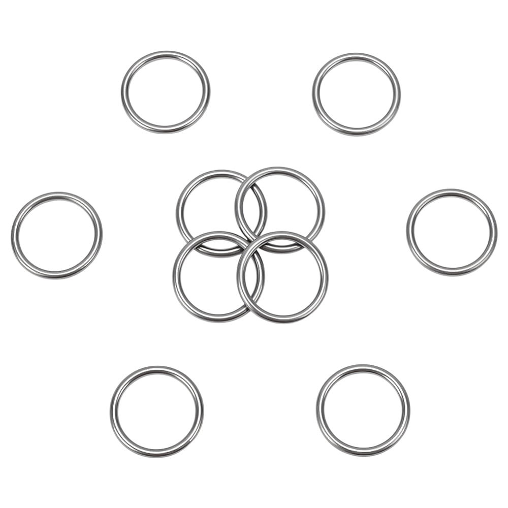 304 Stainless Steel Linking Rings Solid Round Ring Stainless Steel ...