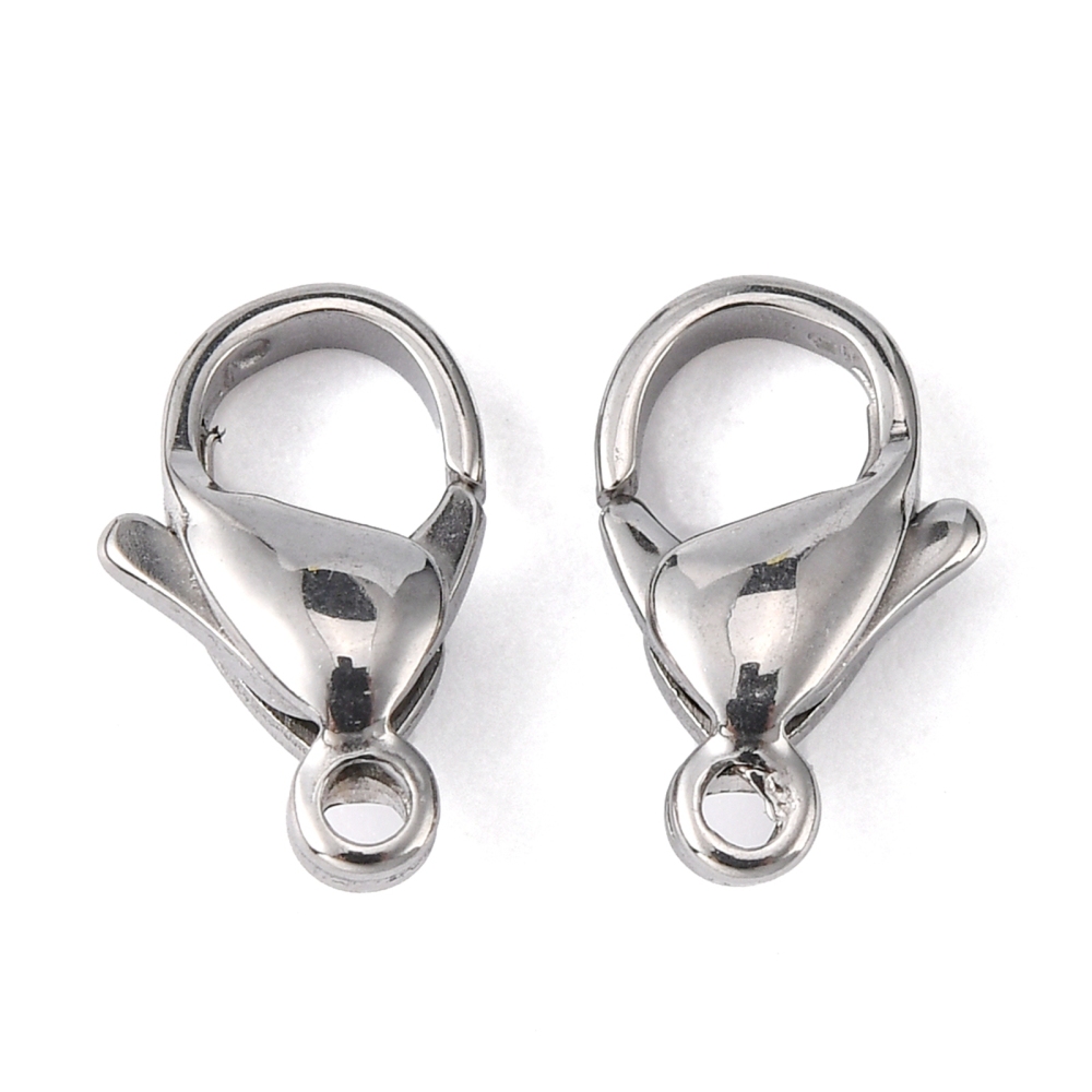 304 Stainless Steel Lobster Claw Clasps Parrot Trigger Clasps Stainless