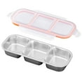 thumbnail image 1 of 304 Stainless Steel Lunch Box with Compartments and Lid, Three-Section Food Storage Box, Leak-Proof, Transparent Lid, Ideal for Lunches, Snacks, and Meals on the Go, 1 of 4