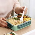 thumbnail image 1 of 304 Stainless Steel Lunch Box Sealed Lunch Box Portable Lunch Box For Students And Office Workers Microwaveable Lunch Box, 1 of 6