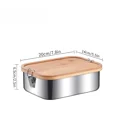 thumbnail image 1 of 304 Stainless Steel Lunch Boxes Sealed Containers Portable Sushi Box Bento Camping Tableware Leakproof Food Carrier, 1 of 9