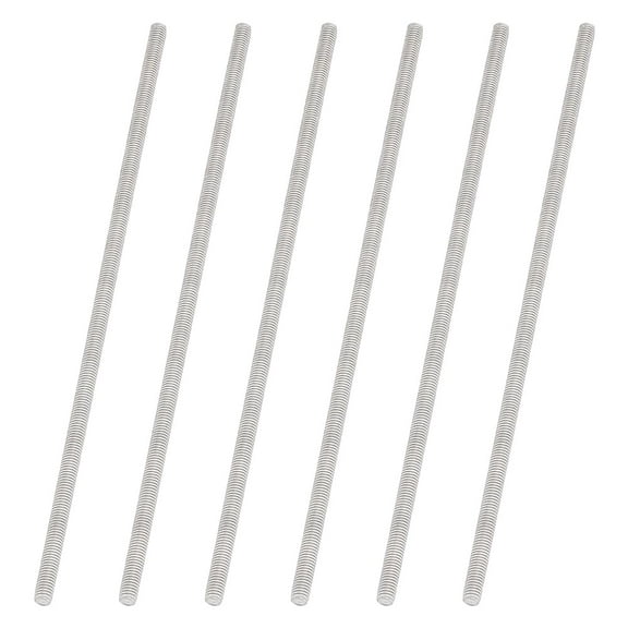 304 Stainless Steel M5 Full Screw Threaded Rod Stainless Steel color 180x5.5mm Stainless Steel