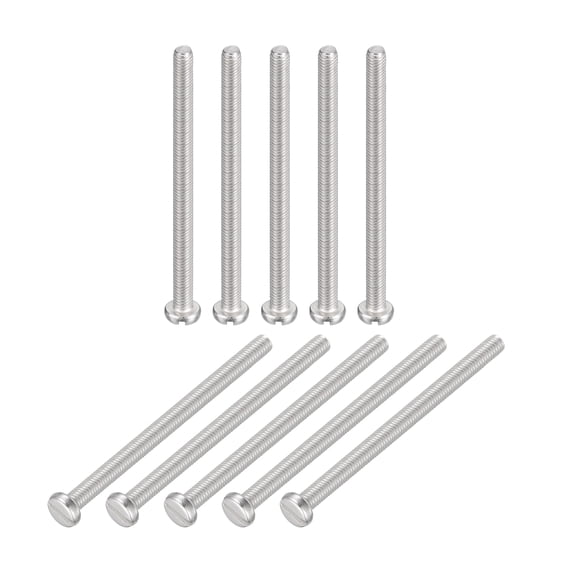 304 Stainless Steel Machine Screws 20 Pack M3x45mm Slotted Drive Pan Head Screw Bolts