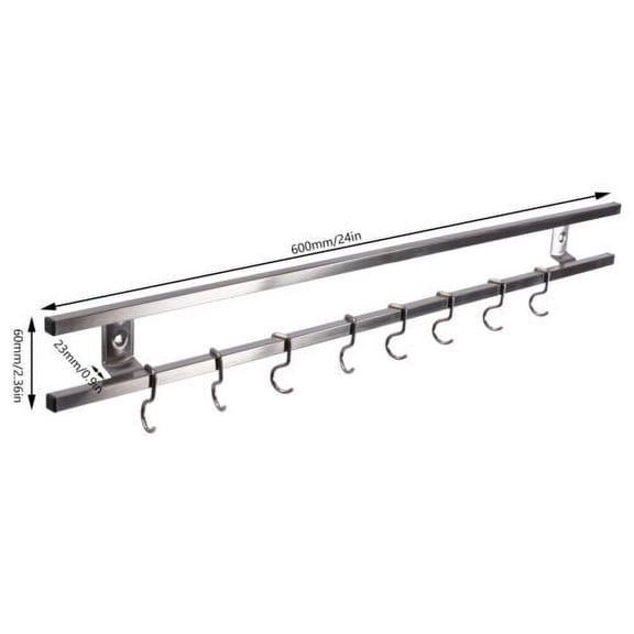 304 Stainless Steel Magnetic Blade Bar Rack 24Inch Magnetic Blade Holder