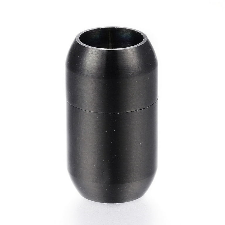 304 Stainless Steel Magnetic Clasps with Glue-in Ends Barrel - Main Image