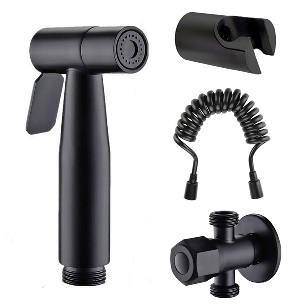 304 Stainless Steel Matte Black Bidet Toilet Spray Shower Head Purifying Set