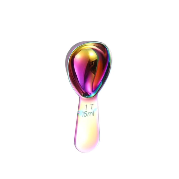 304 Stainless Steel Measuring Spoon, 15ml/30ml Capacity, Short Handle for Seasoning, Tea, Coffee Beans - Durable Metal Scoop for Kitchen, Cooking, Baking, Food Measurement
