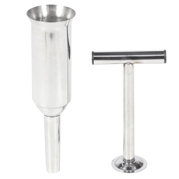 304 Stainless Steel Meat Mincer Croquettes Machine Making Sausage Vertical Syringe Stuffer