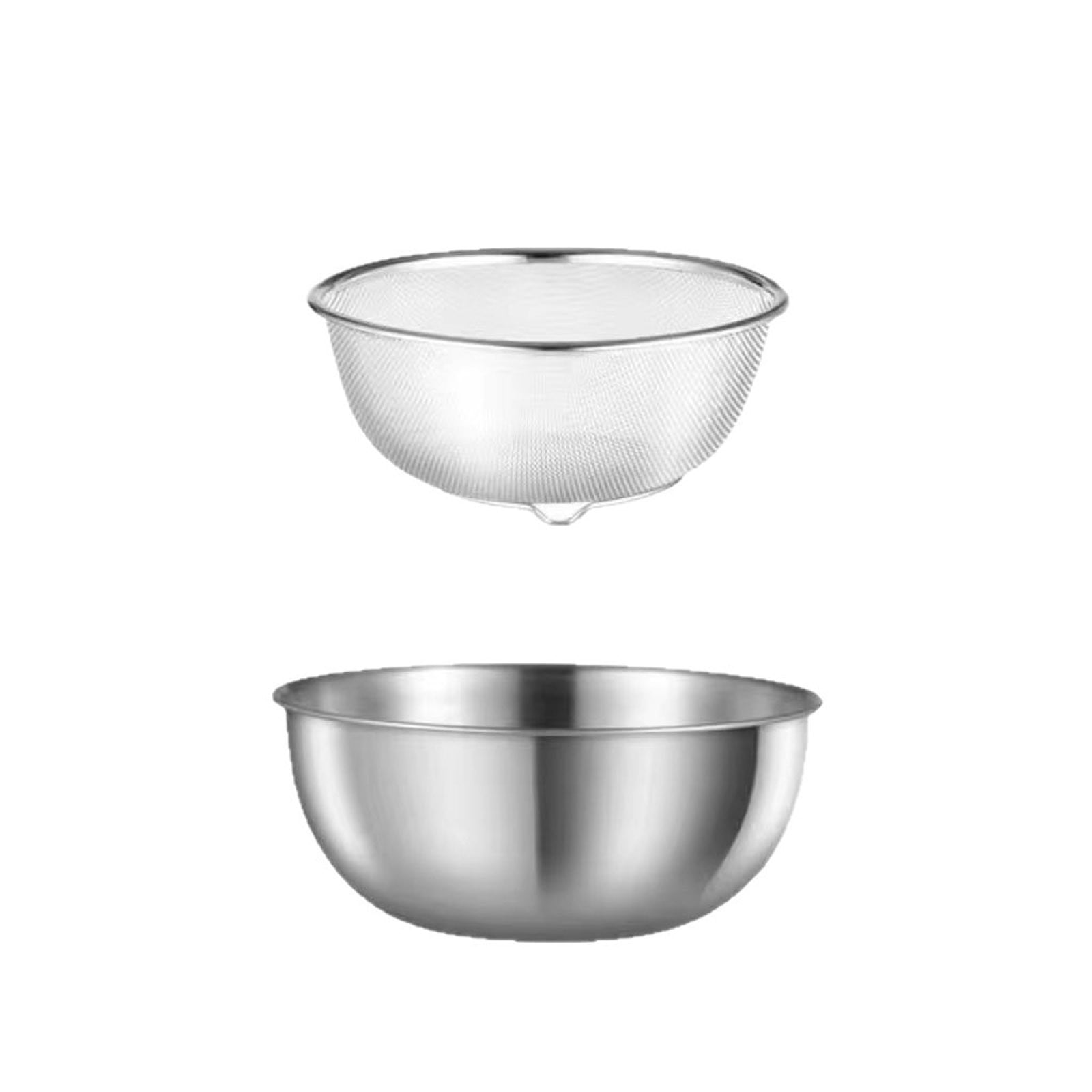 304 Stainless Steel Microporous Colander, Large Capacity with Mixing ...