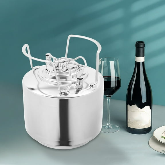 Stainless Steel 1.6 Gallon Mini Ball Lock Keg System For Small Batch HomeBrewing