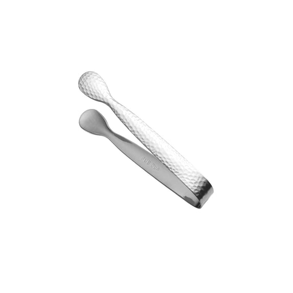 304 Stainless Steel Mini Ice Tongs for Sugar Cubes and Snacks – Thick, Durable Clamp with Serrated Tips for Easy, Hygienic Serving at Parties, Bars, and Home Use
