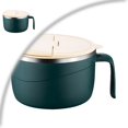 thumbnail image 1 of 304 Stainless Steel Multi-purpose Anti-Scald Large-Capacity Instant Noodle Bowl, Stainless Steel Double-Layer Insulated Ramen Bowl with Lid and Handle, for Office Dorm, 1 of 4