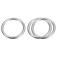 thumbnail image 1 of 304 Stainless Steel O Rings, 3 Pack 50mm Outer Dia. 5mm Thick Welded O-rings, 1 of 6
