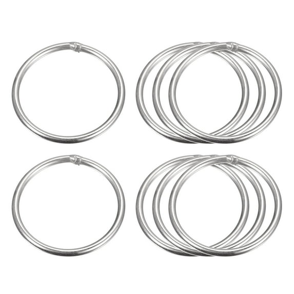 304 Stainless Steel O Rings, 8 Pack 40mm Outer Dia. 3mm Thick Welded O-rings