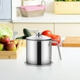 thumbnail image 1 of 304 Stainless Steel Oil Filter Pot, Bacon Grease Container with Strainer, Cooking Oil Container With Frying Basket, Large Capacity Multifunctional Oil Strainer Pot for Kitchen and Camping, 1 of 4